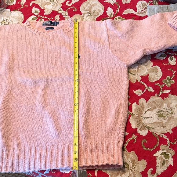 Polo by Ralph Lauren Mens Pink cotton Crew Neck Sweater, pony - Picture 7 of 10